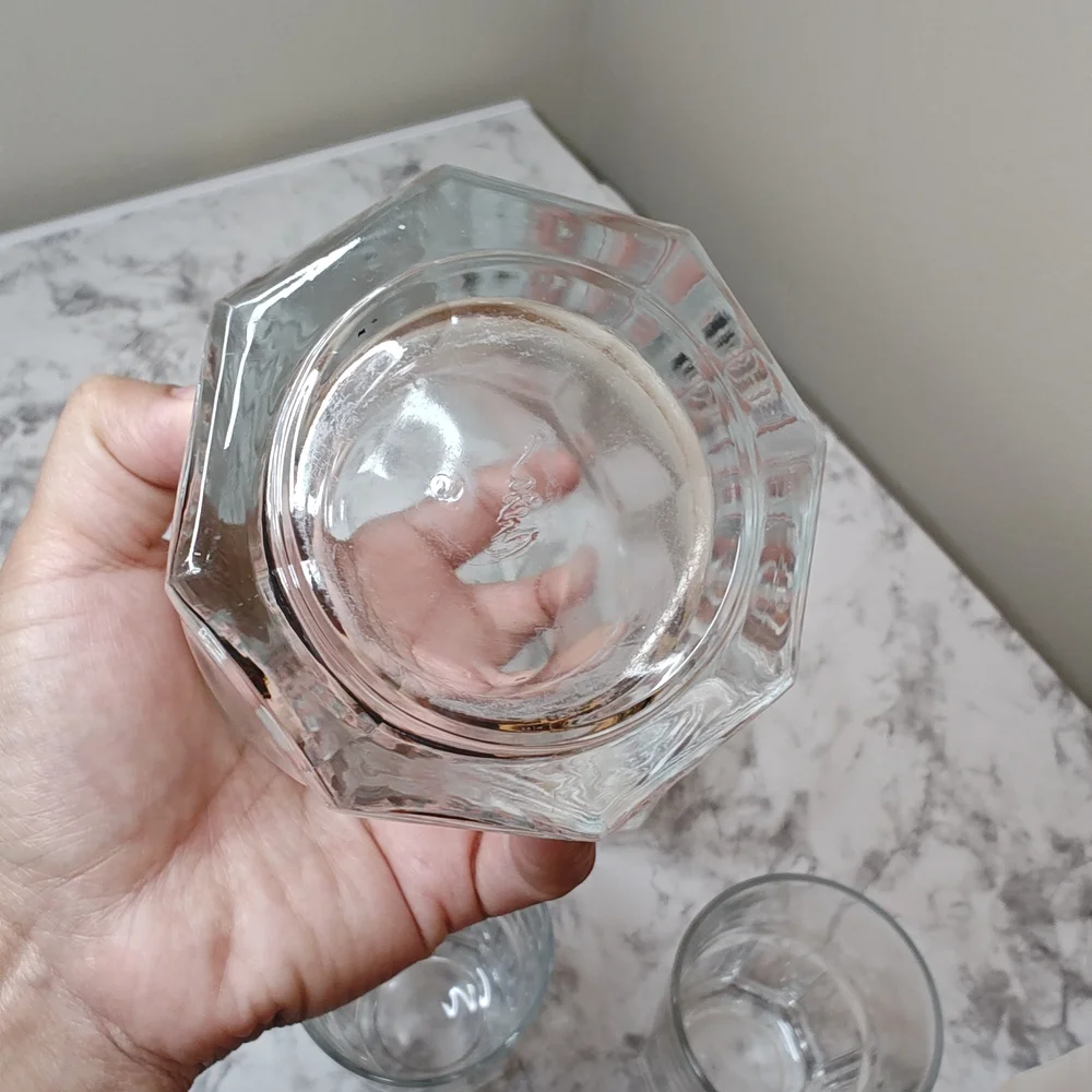 Elegant Clear Glass Tumbler Set Of 5